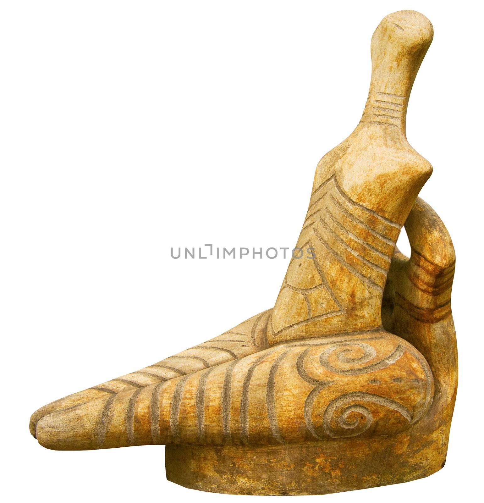 Antique statue - symbol of life sourse, Tripol culture, Ukraine