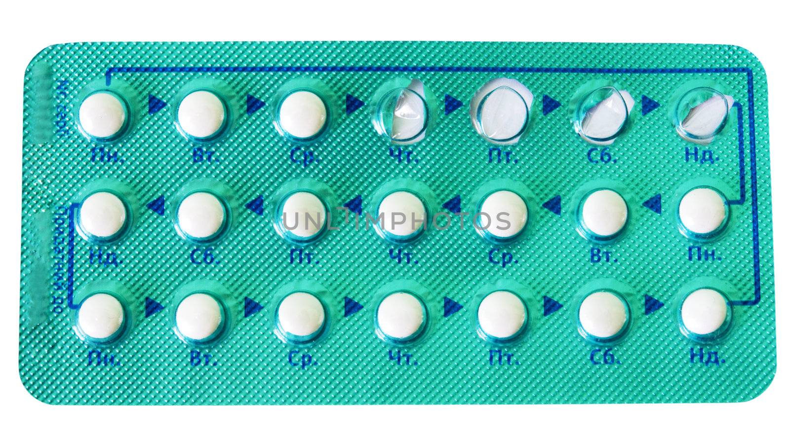 Contraceptive pills for 21 days by iryna_rasko