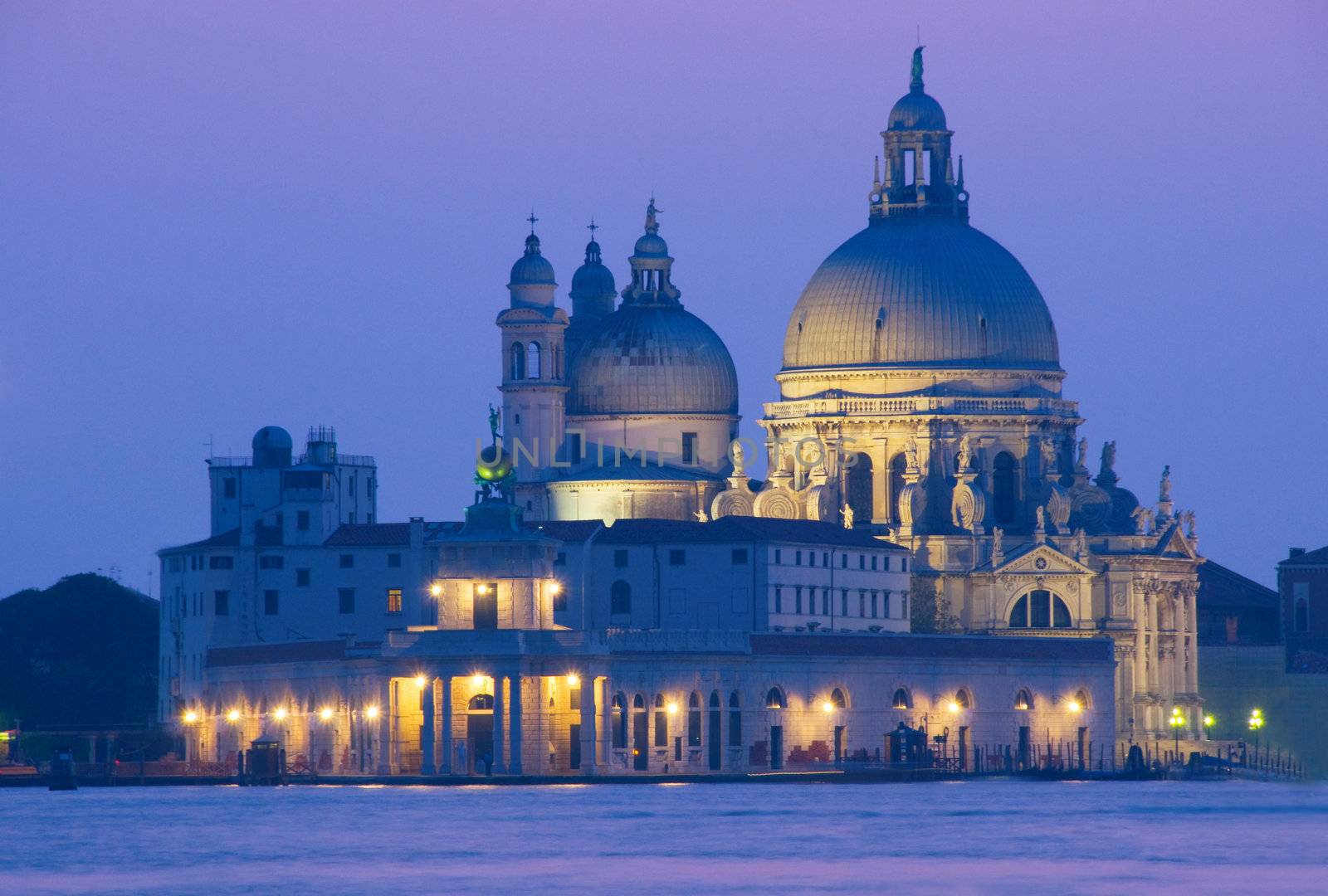 Sunset in Venice with view on Basilica della Salute by iryna_rasko