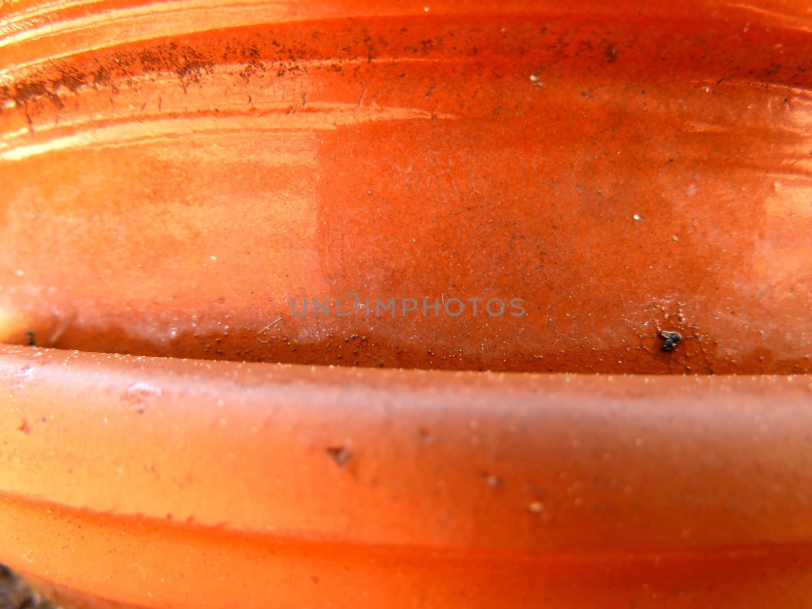 closeup of some terracotta plates