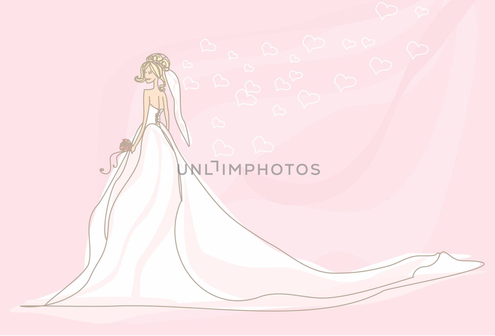 Beautiful bride card
