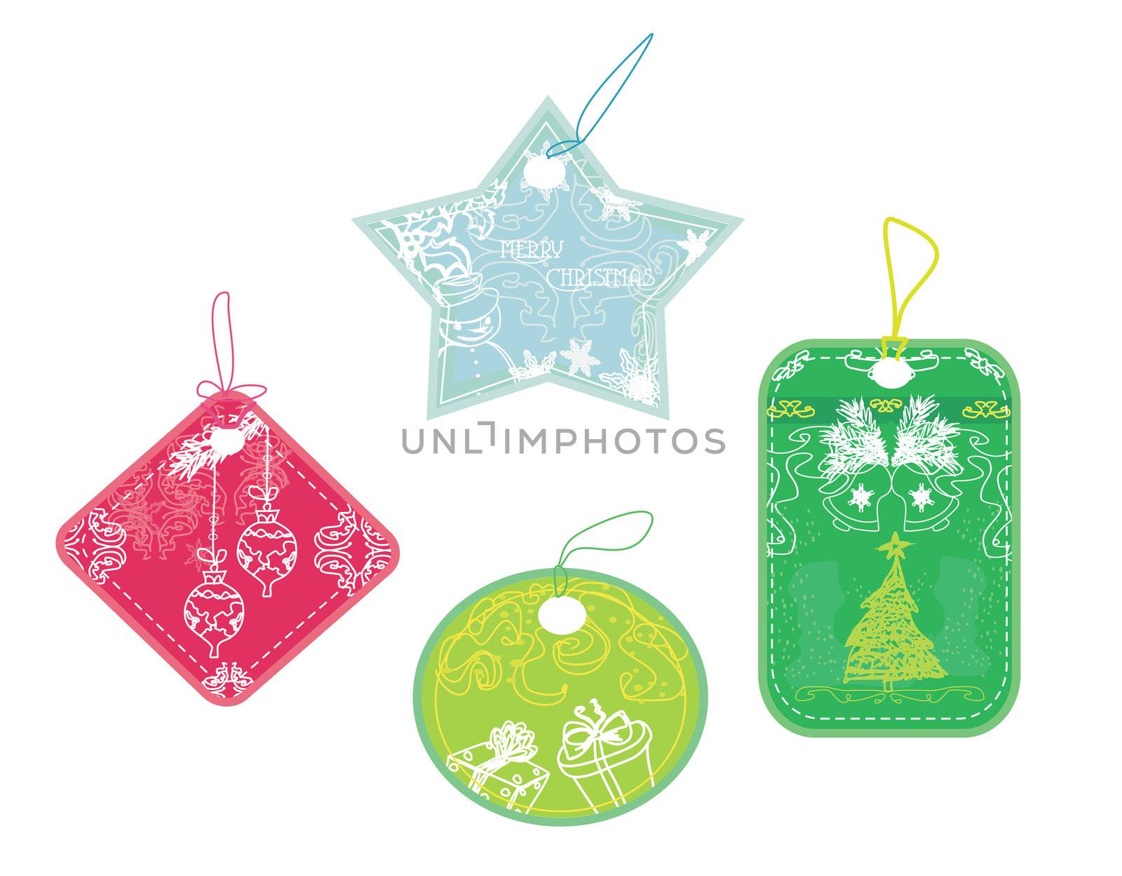 Christmas price tags collection