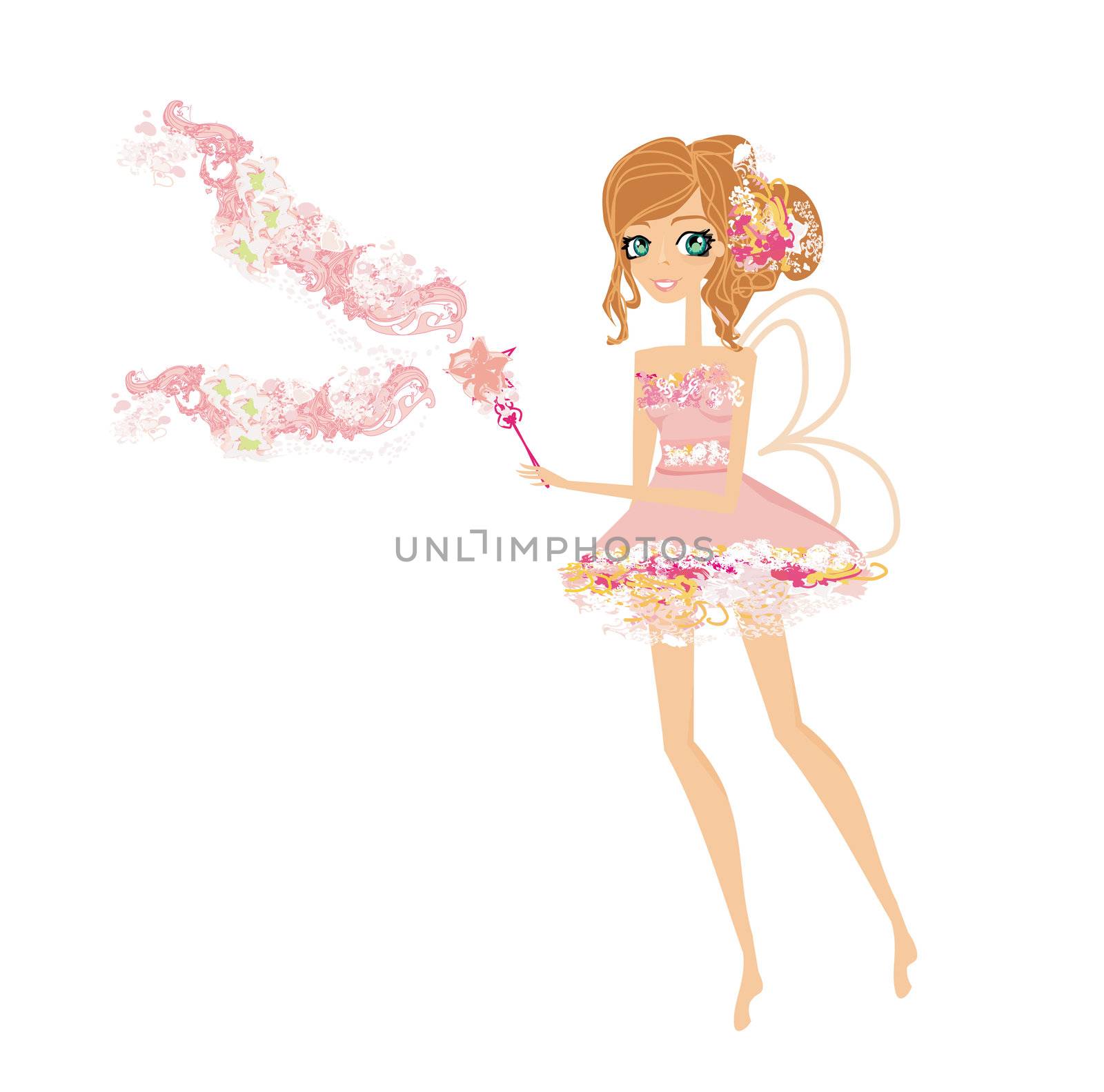 beautiful fairy vector graphic