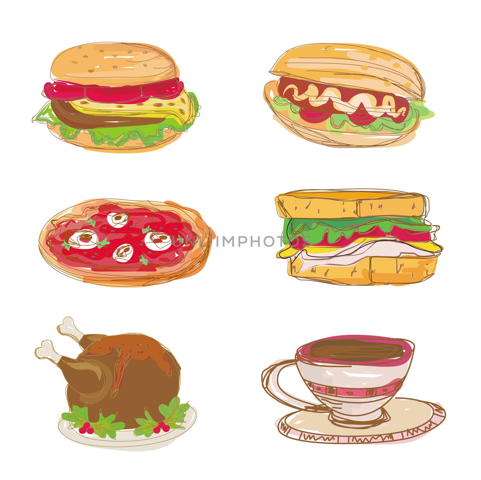 fast food set