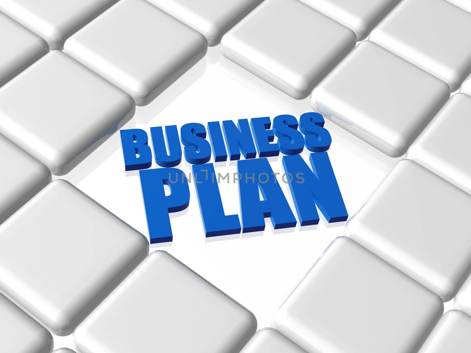 business plan - blue concept by marinini