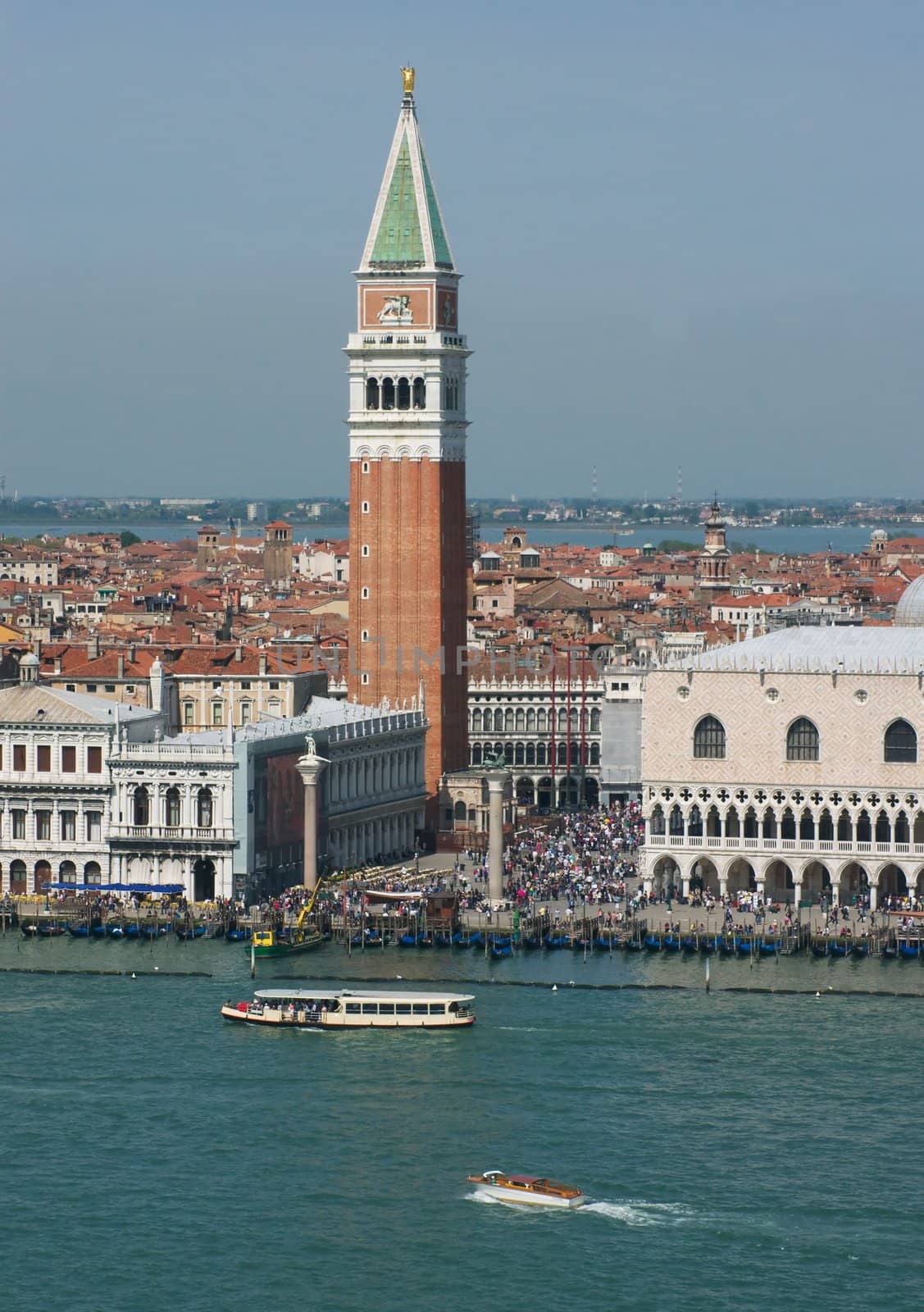 The view from the heights on the Piazza San Marco in Venice