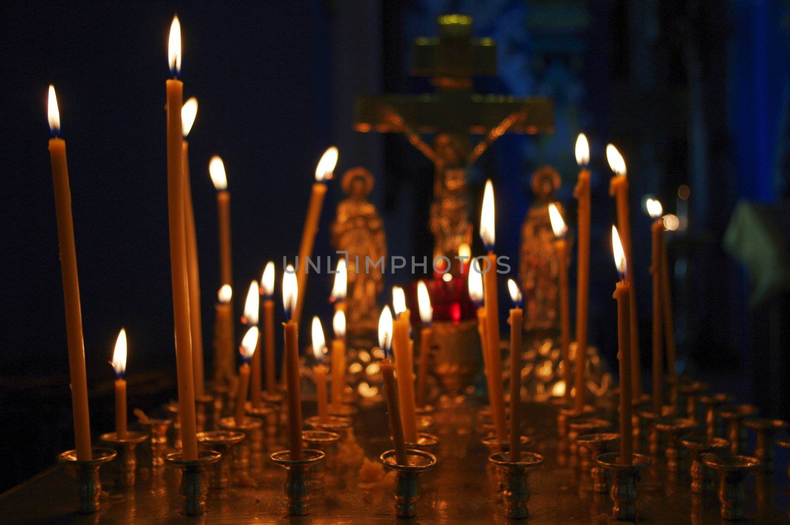 Candles in the Church by Stoyanov