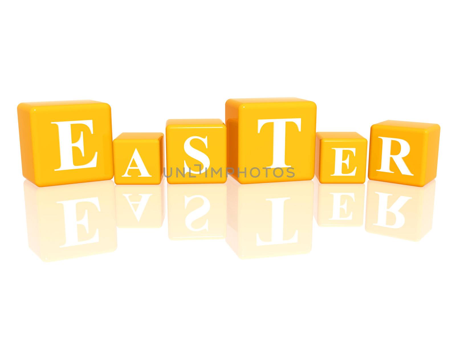 Easter in 3d cubes by marinini