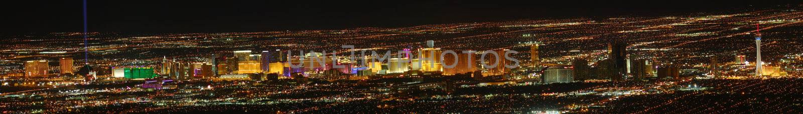 Las Vegas Strip Panoramic by Wirepec