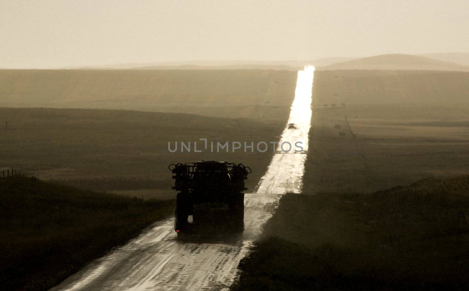 Rural Saskatchewan country road storm by pictureguy