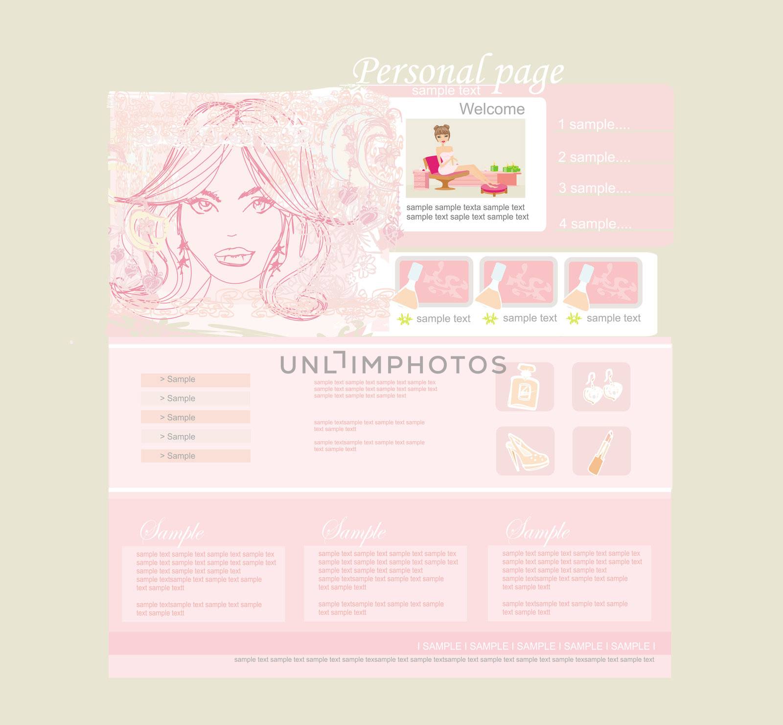 Fashion shopping Website template