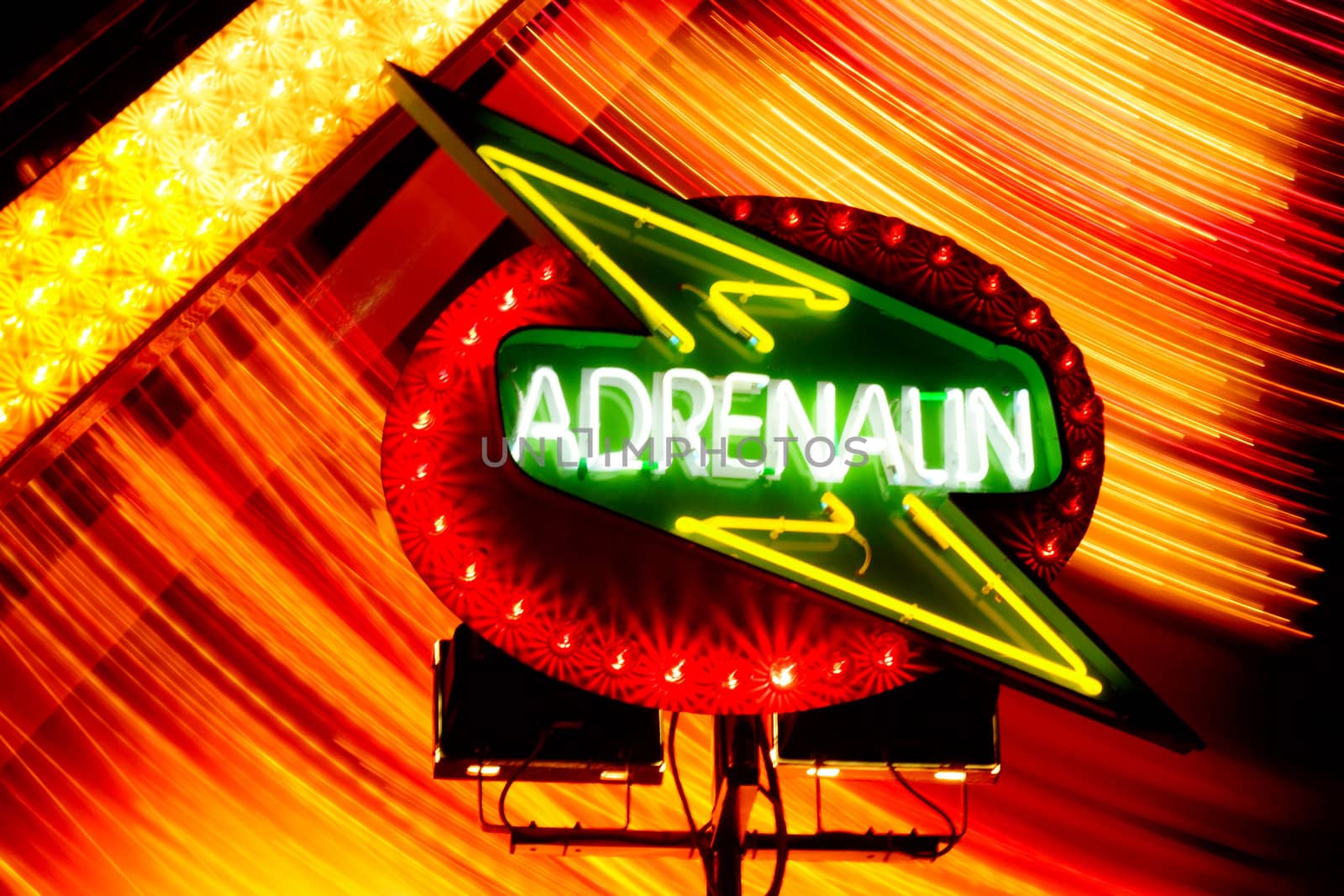 Adrenalin sign at night