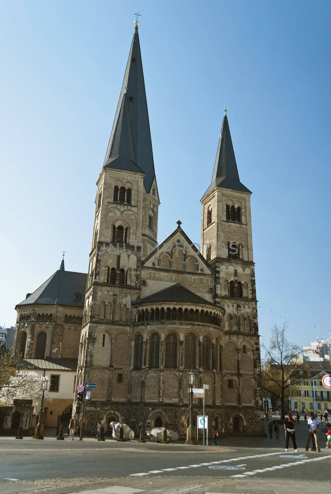 Minster, one of the oldest churches in Germany, emblem of the City of Bonn