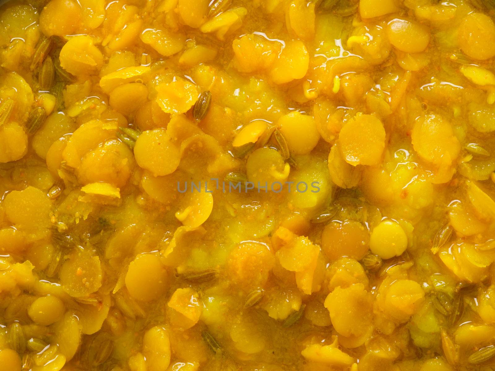 close up of lentil curry food background