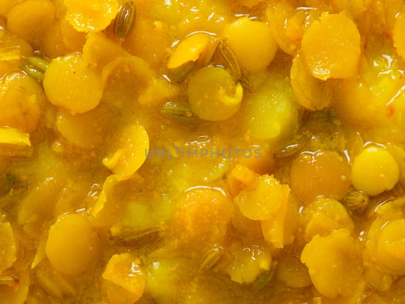 close up of lentil curry food background