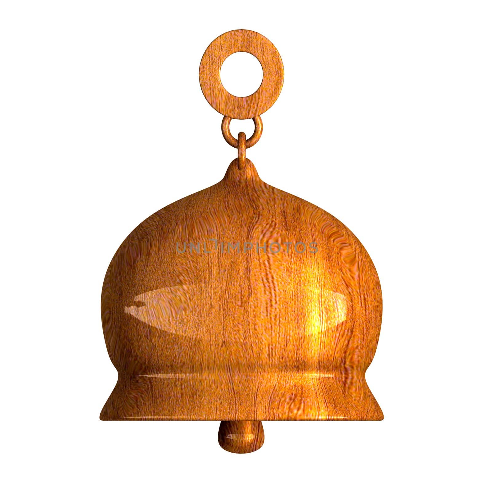 bell in wood (3D) 