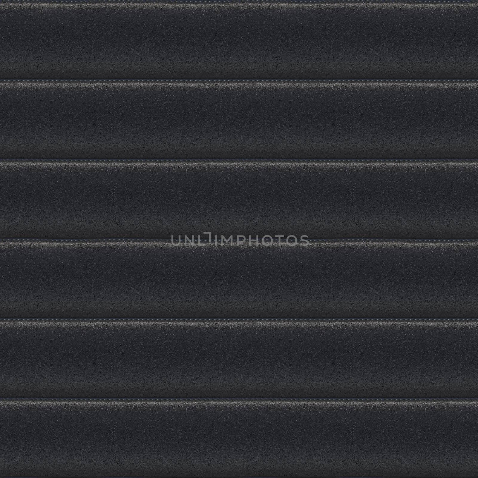 Black Upholstery Leather Seamless Pattern - Hyper Realistic Illustration