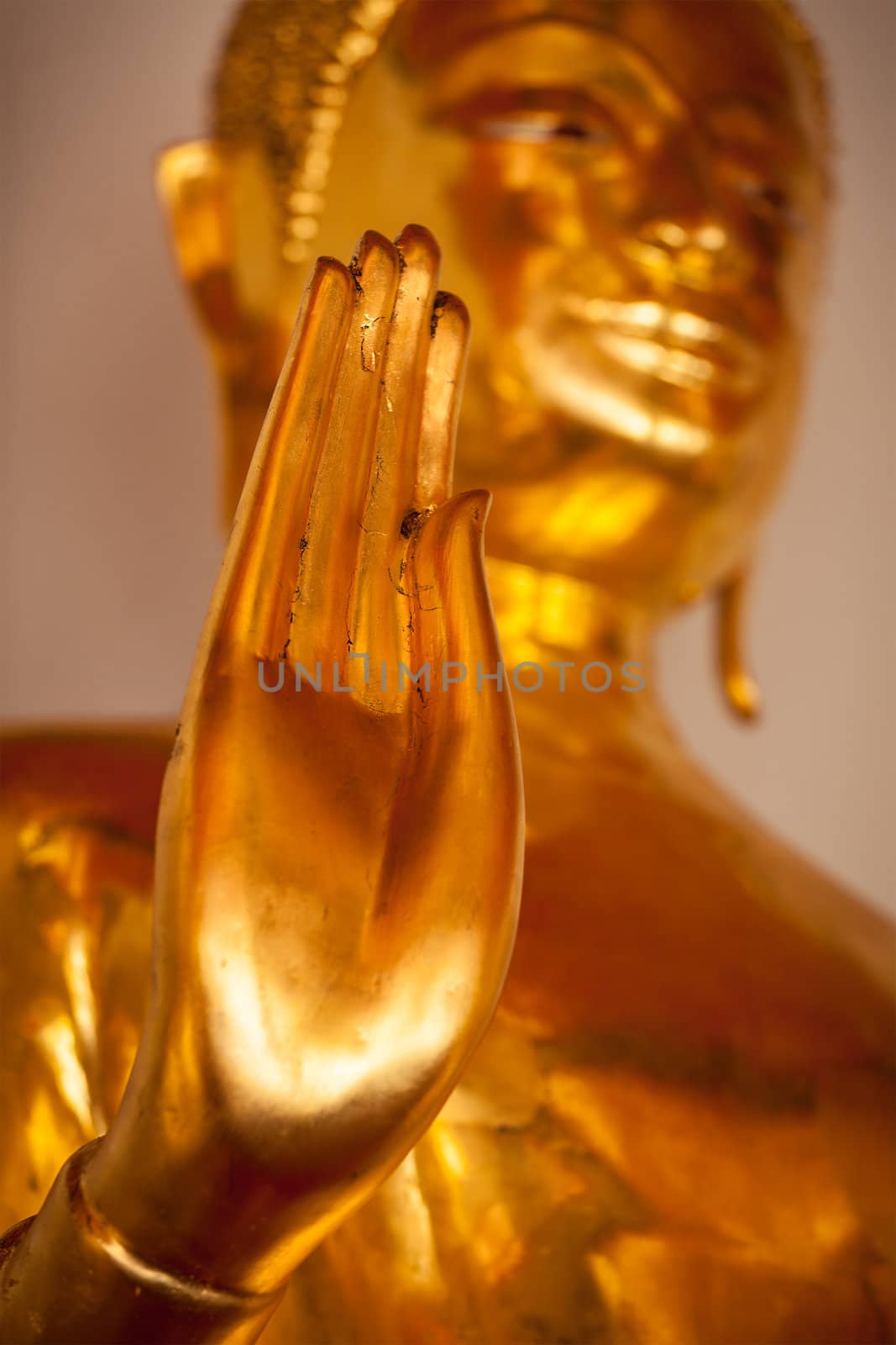 Buddha statue hand,  Thailand by dimol
