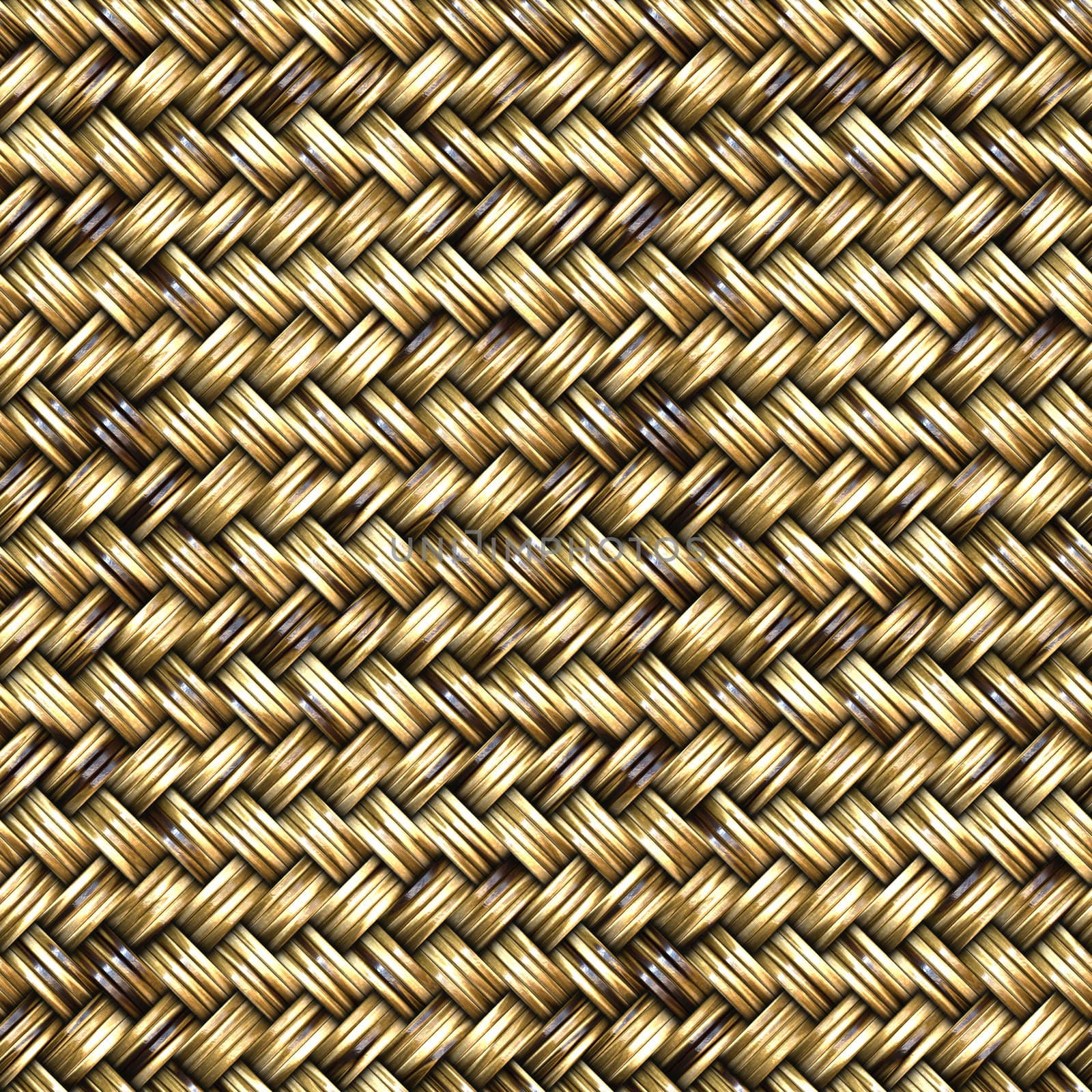 Rattan Basket Weave Seamless Pattern Illustration