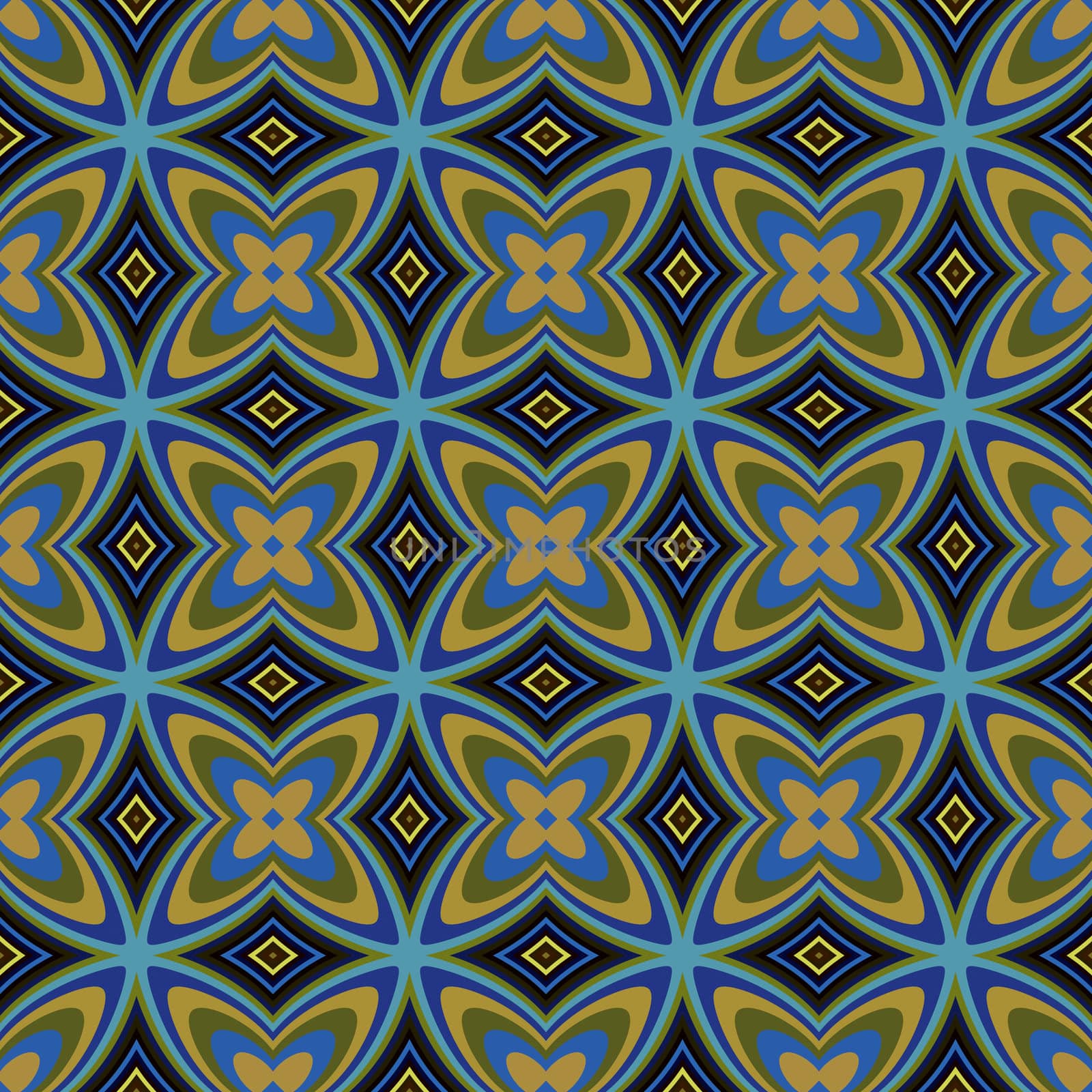 Geometric Retro Design Style Wallpaper Seamless Pattern