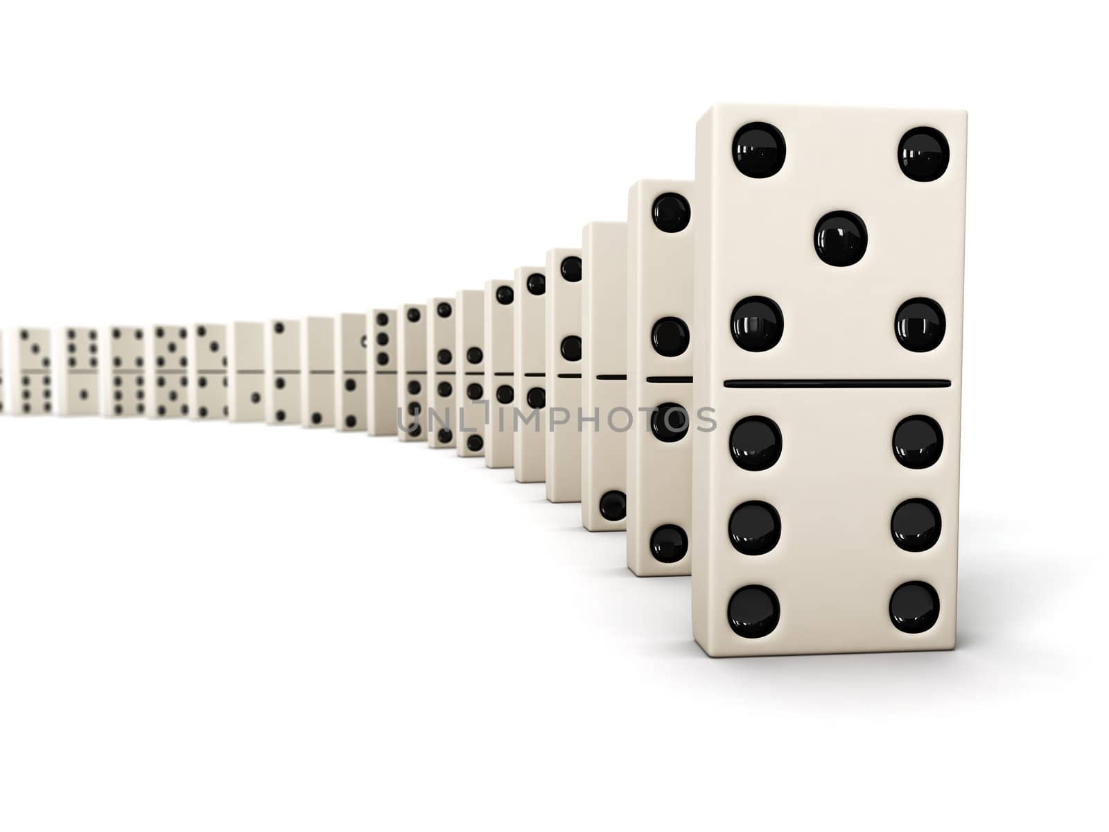 Row of dominoes by dimol