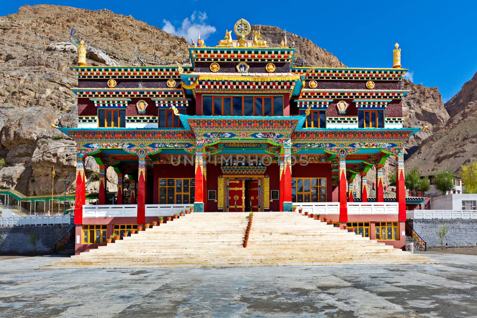 Buddhist monastery in Kaza, Spiti Valley by dimol