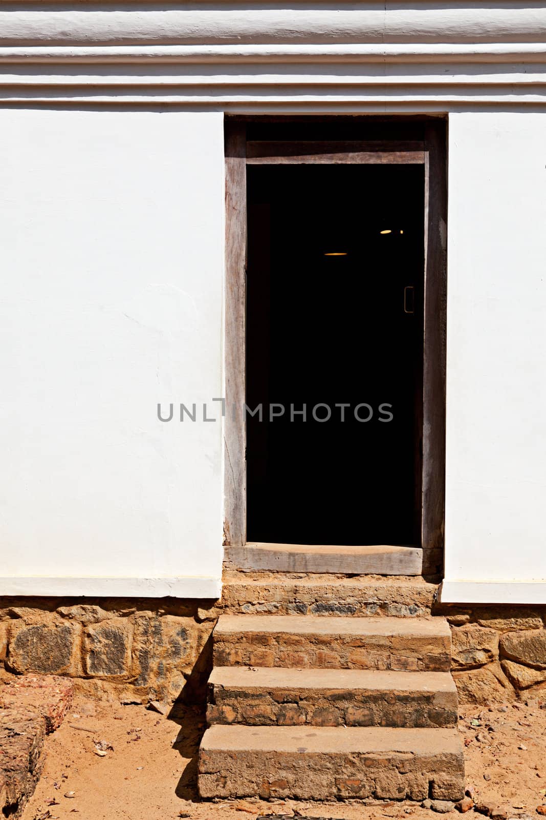 Door of traditional indian house