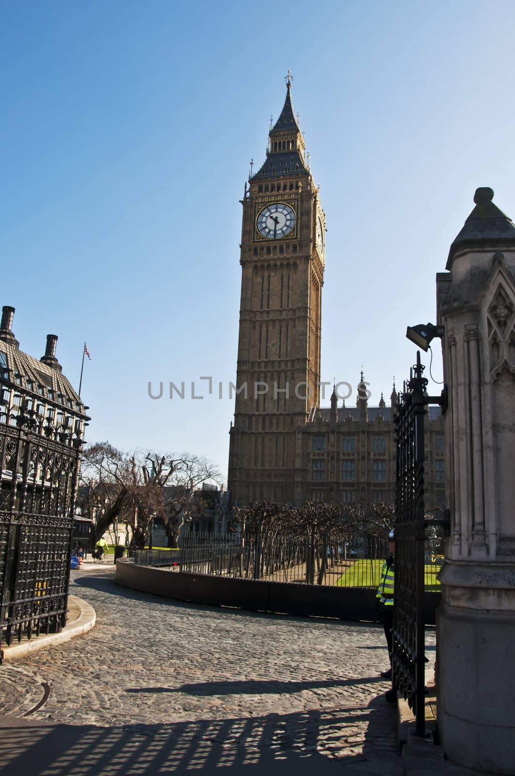 the tower big ben at westminster in London, Uk