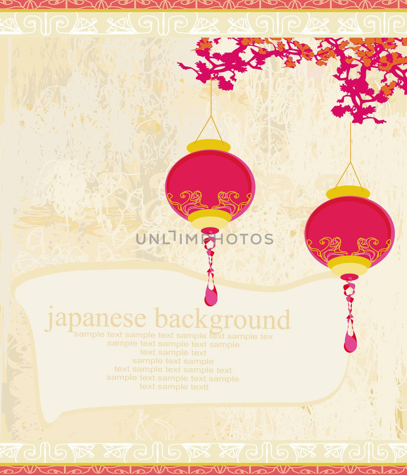 Chinese New Year card, vector