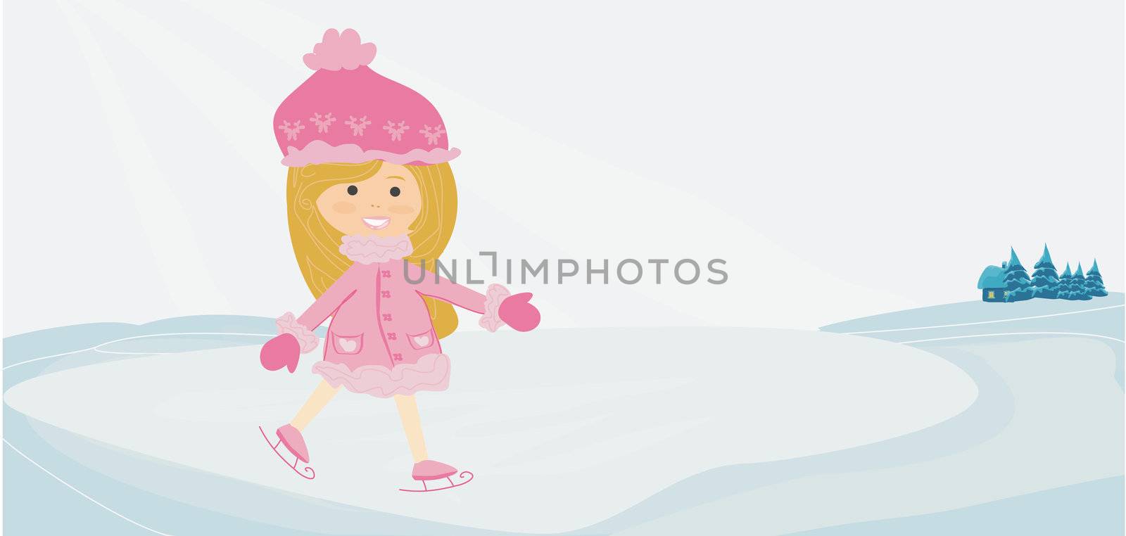 Girl on skates