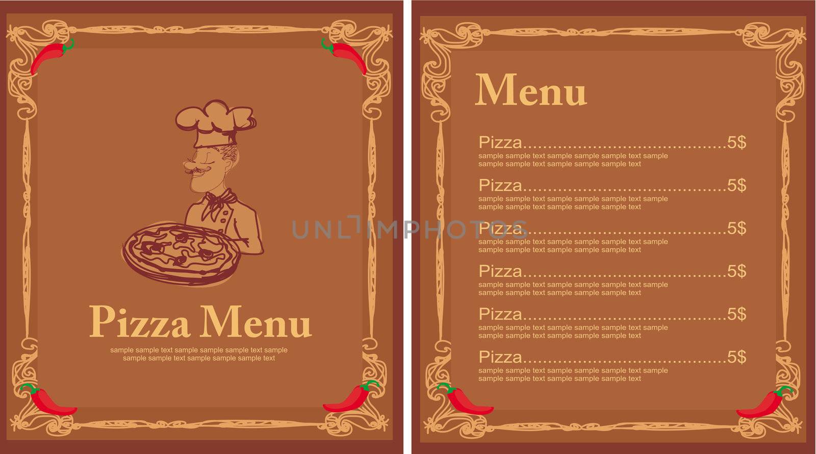 Pizza Menu Template