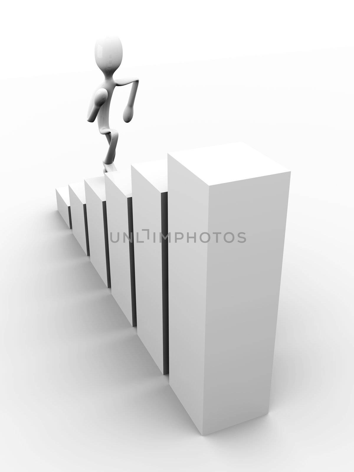 3D rendered Illustration. Isolated on white.