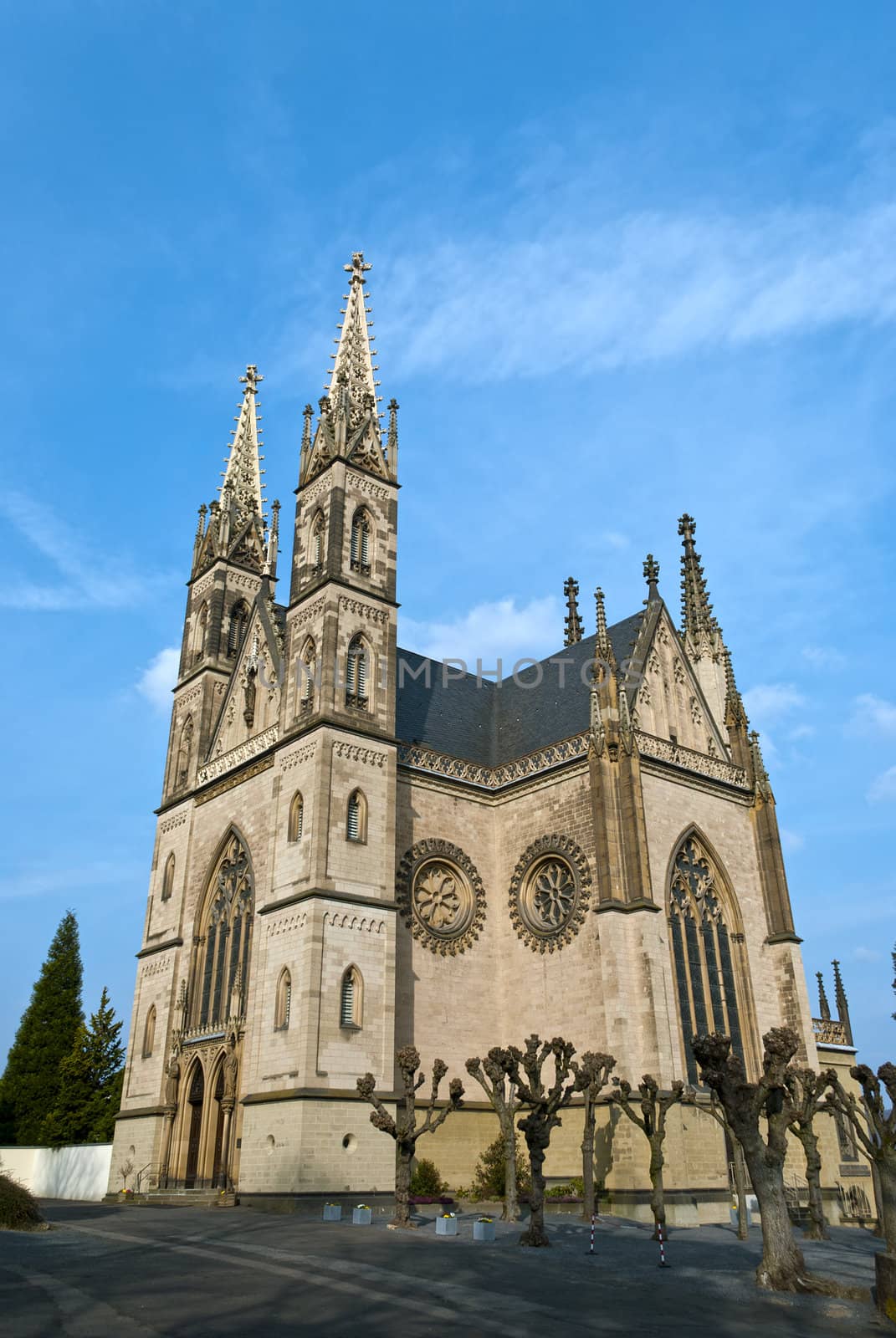 Apollinaris church, on the site of a Roman temple on the Apollinarisberg, a hill above the German town of Remagen