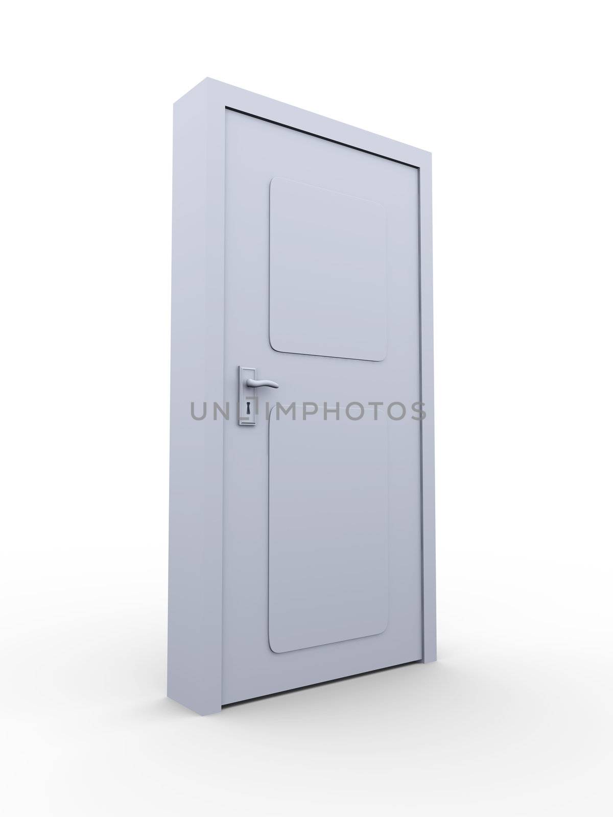 3D rendered Illustration. Isolated on white.