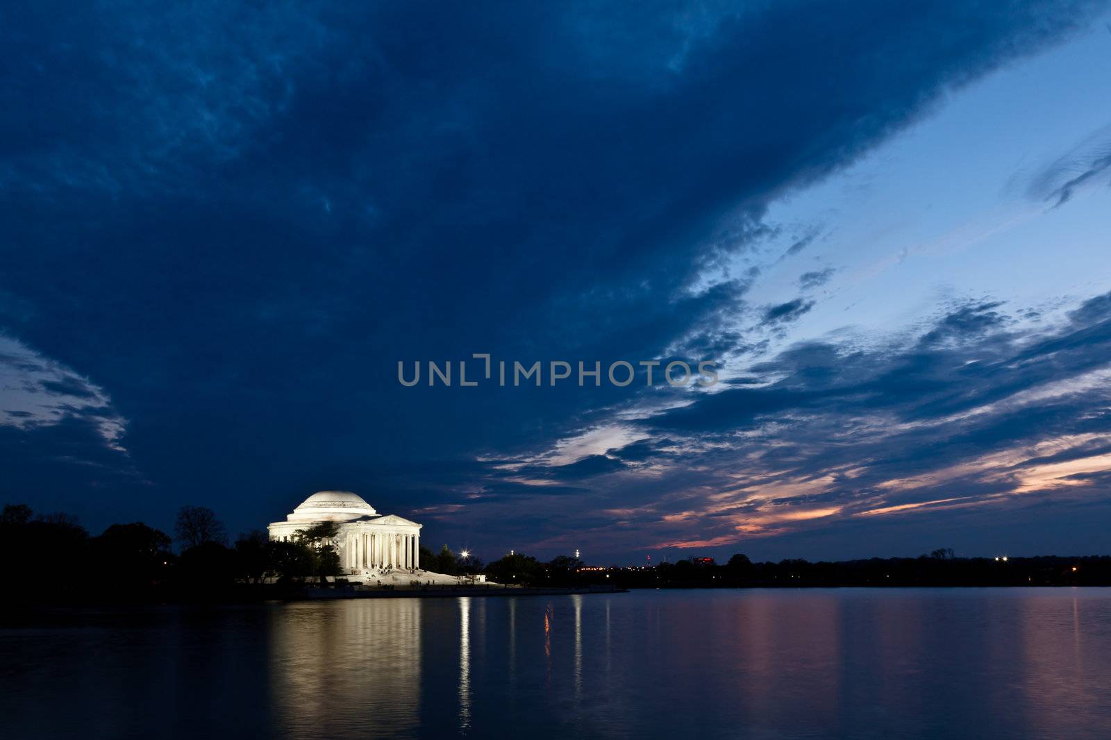 Jefferson Memorial in Washington DC at Dusk by DashaRosato