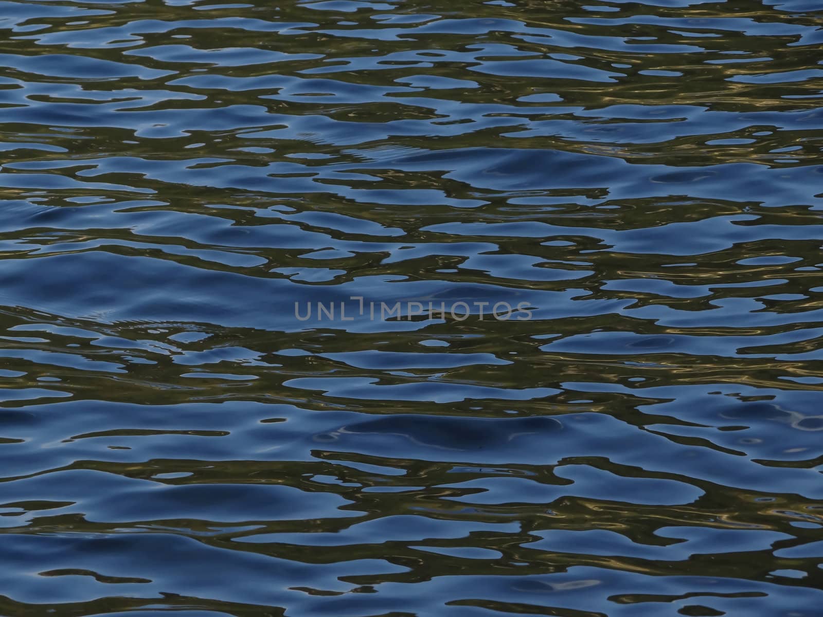 Blue ripples on lake Traunsee, Austria