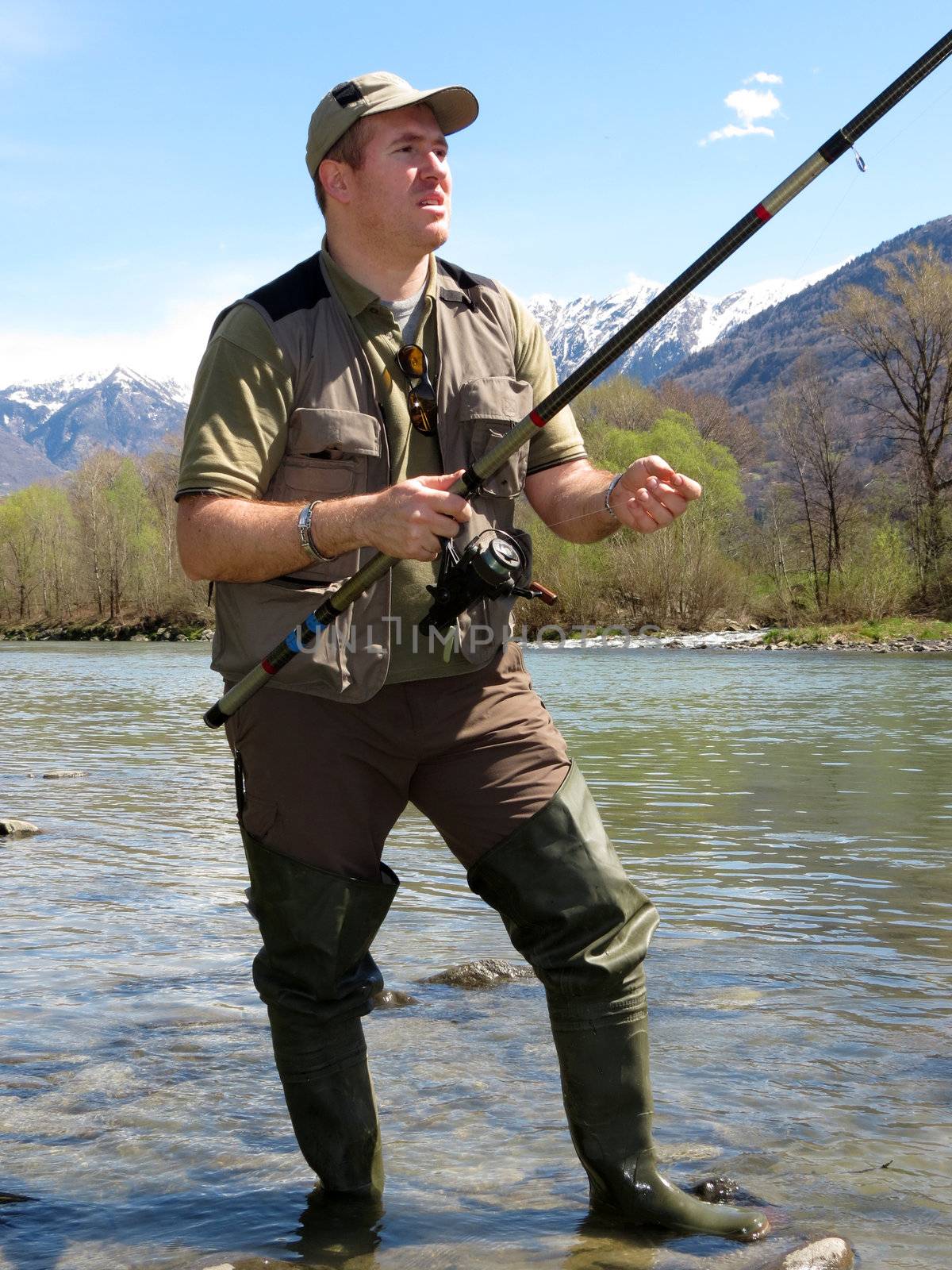 fisherman on river 