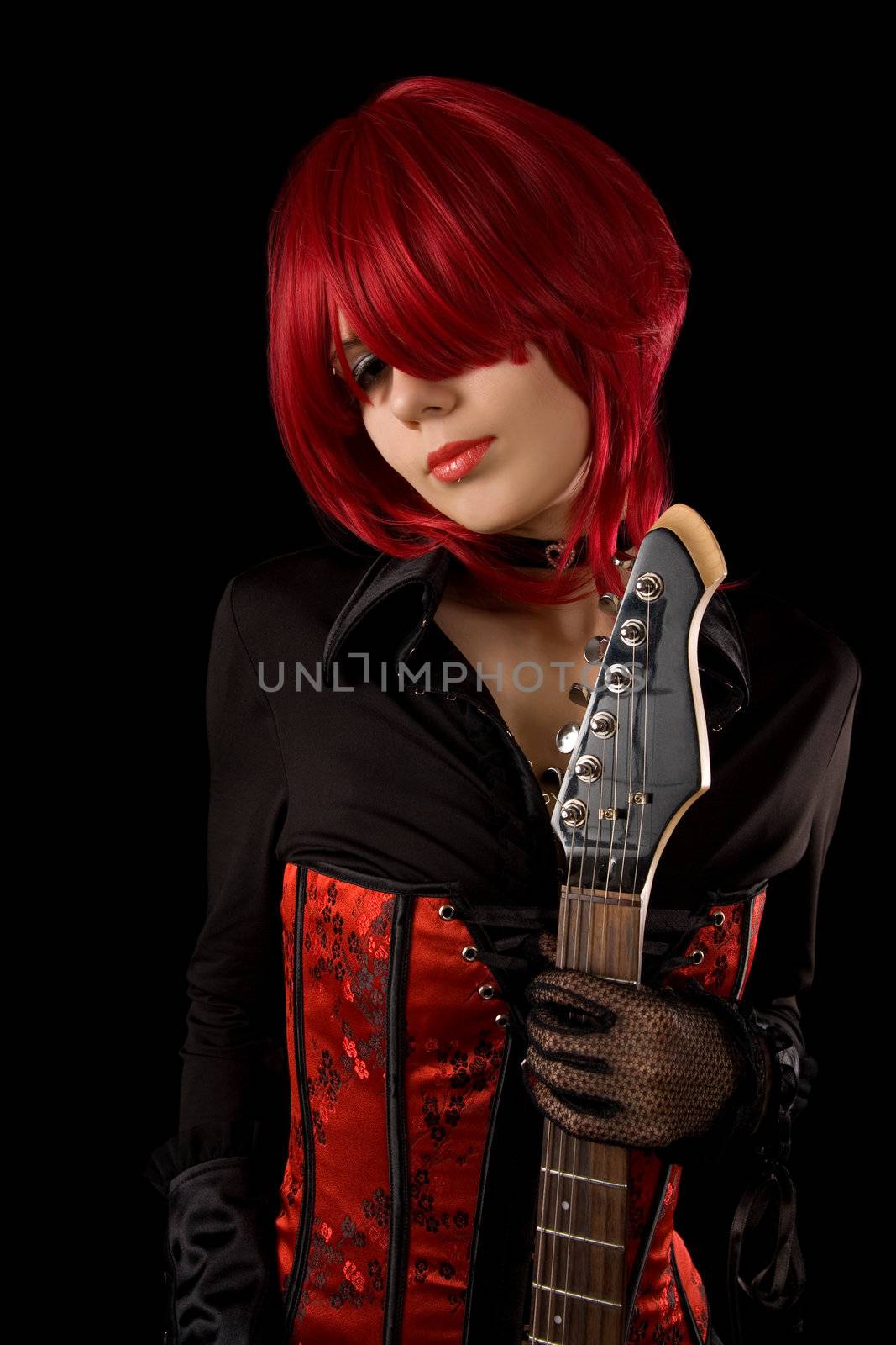 Sensual girl with guitar    by Elisanth