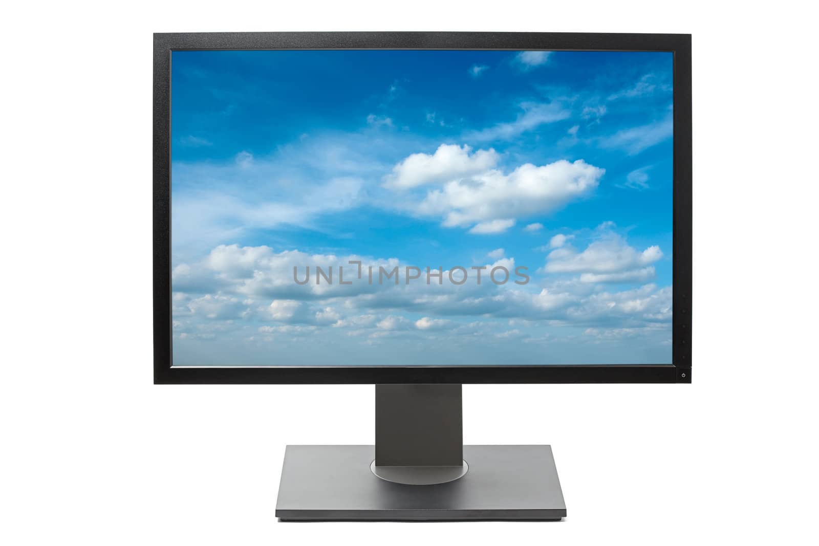 Computer monitor isolated by dimol