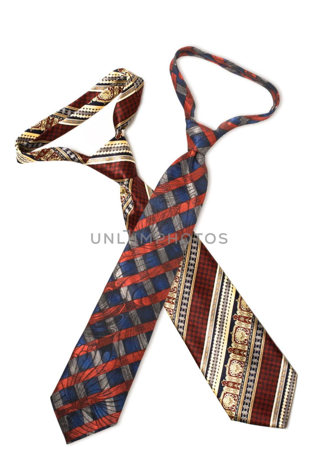 Two neckties isolated by dimol