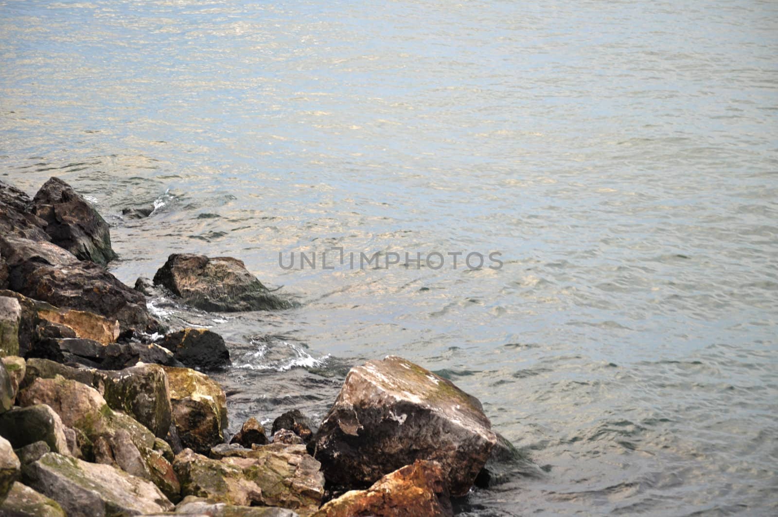 Rocks and water background