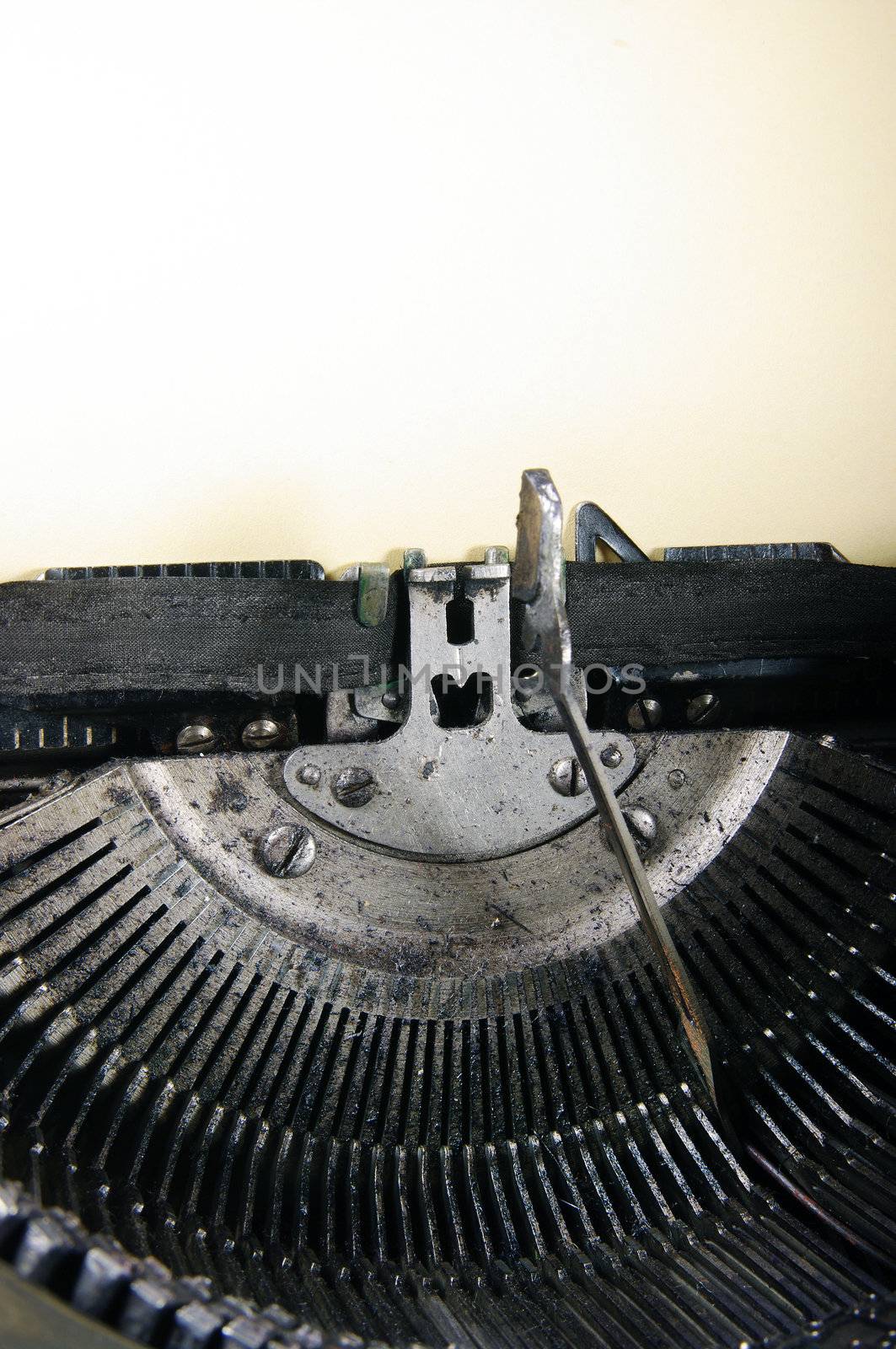 The typewriter is intended to print any texts on a paper