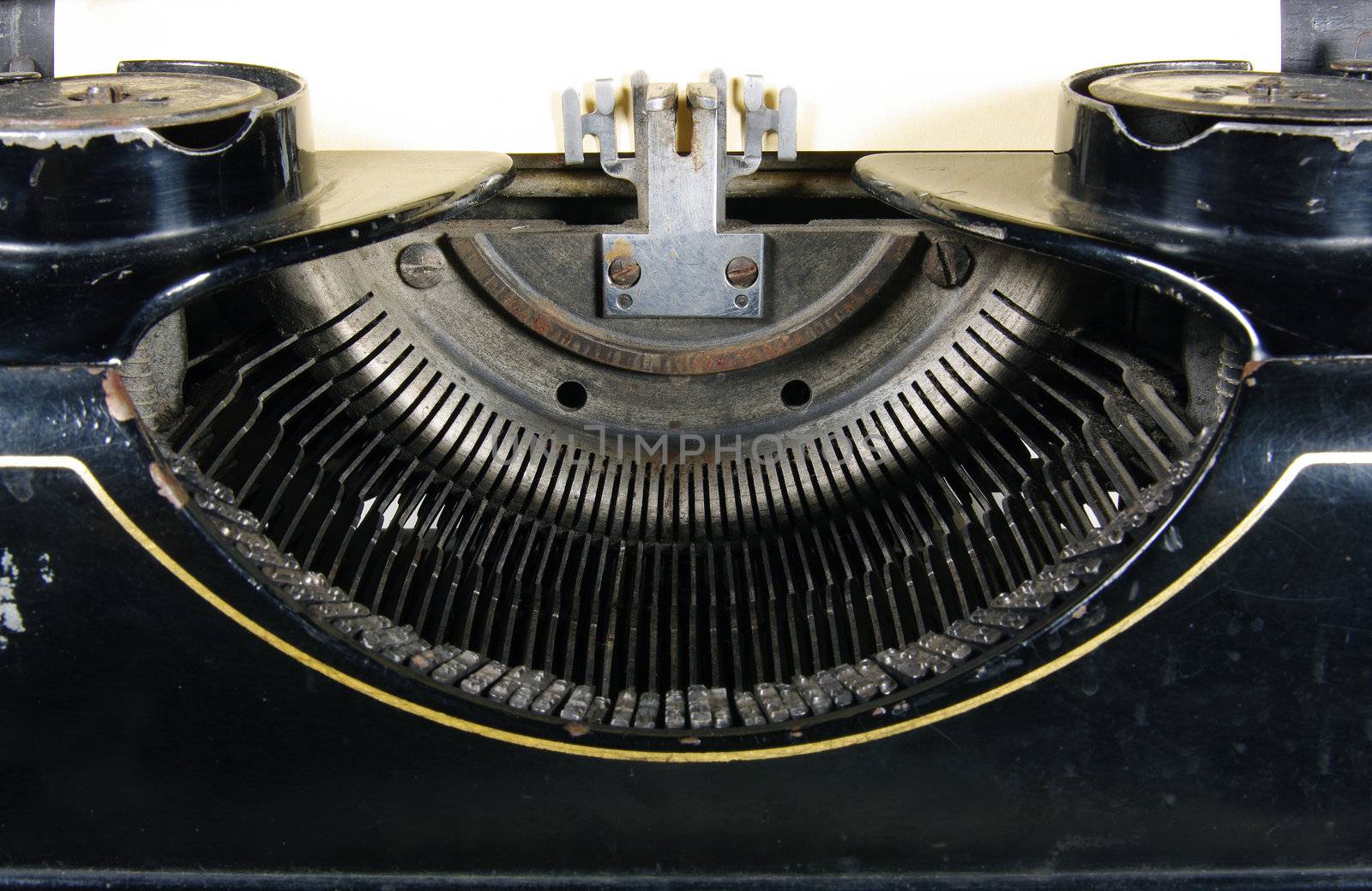 The typewriter is intended to print any texts on a paper