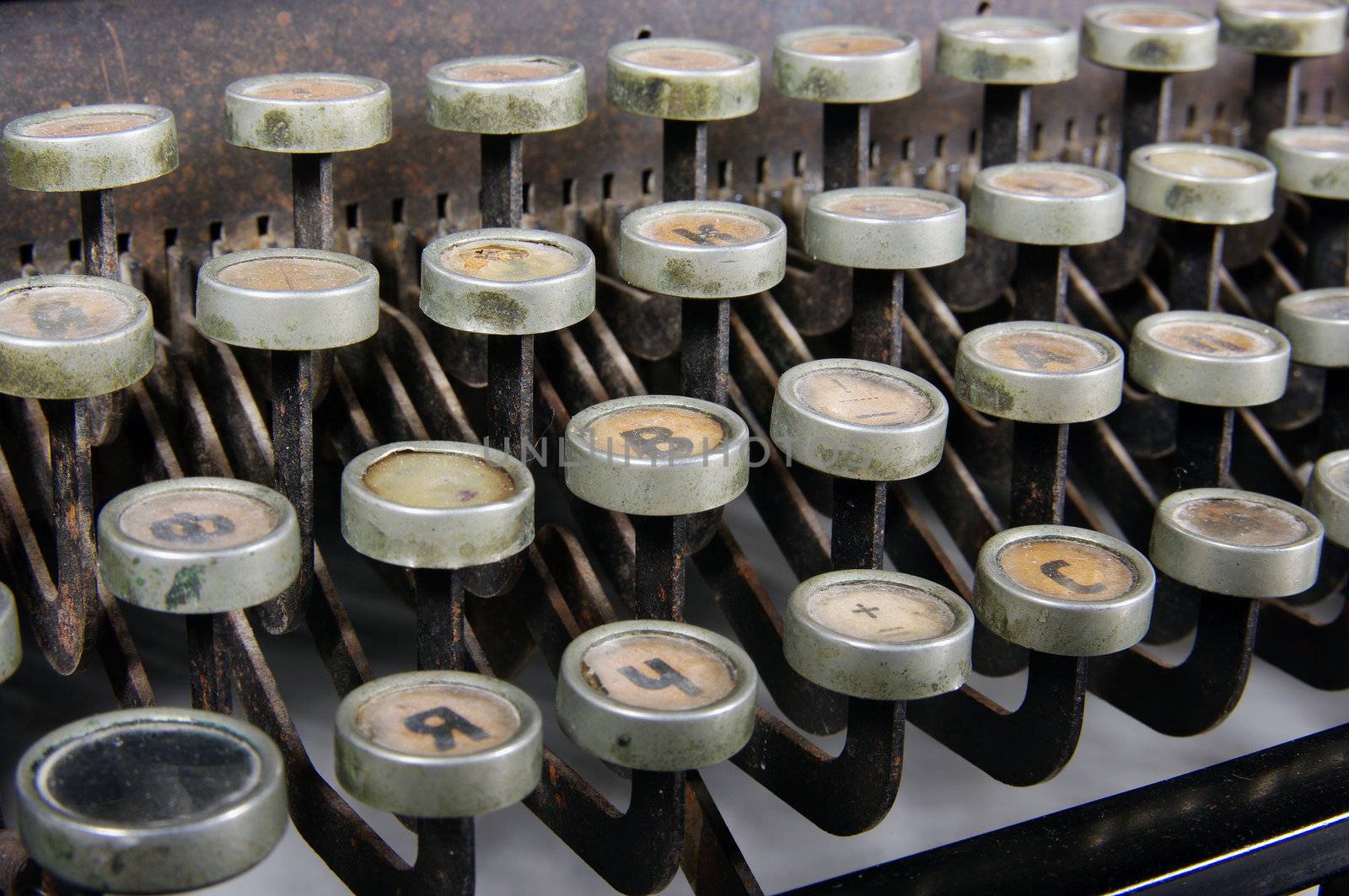 The typewriter is intended to print any texts on a paper