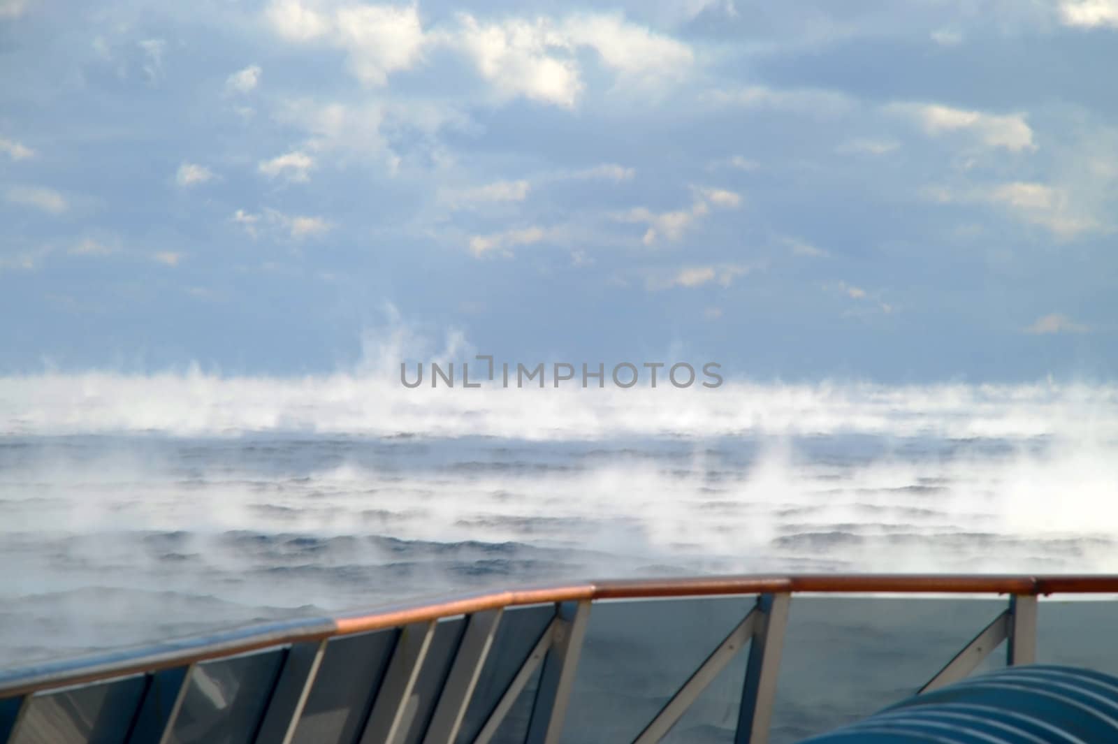 Pictures of the sea from a cruise ship