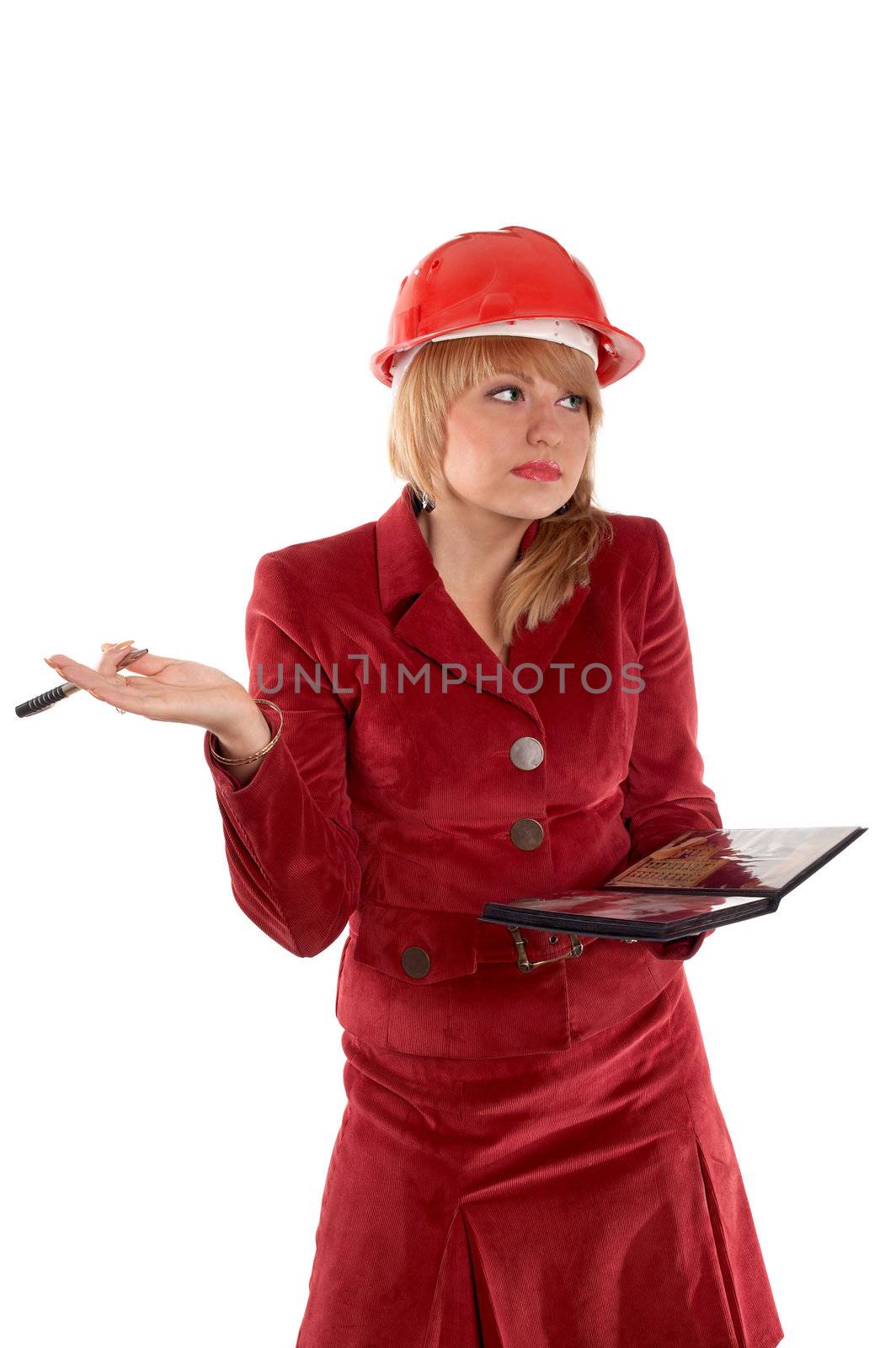 Businesswoman in red  by velkol
