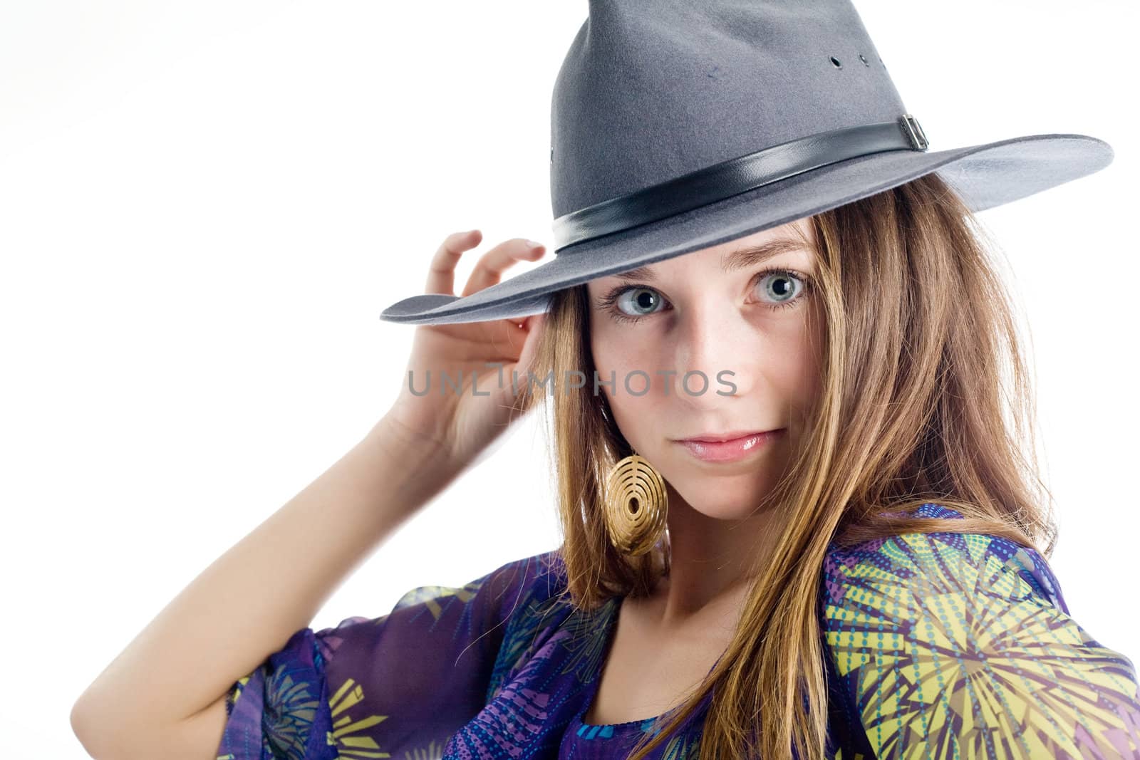 Girl in hat by velkol