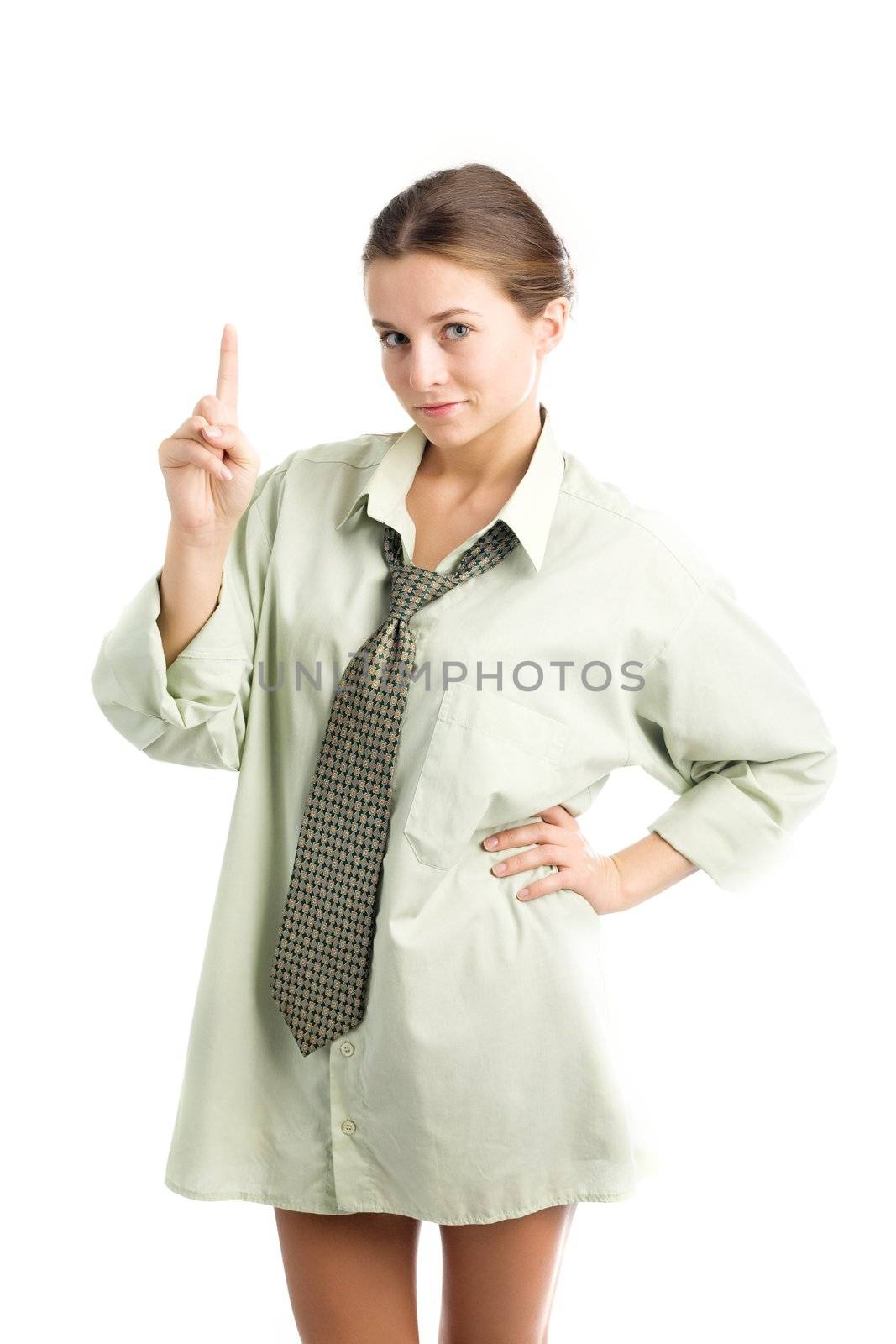An image of a nice young girl in shirt