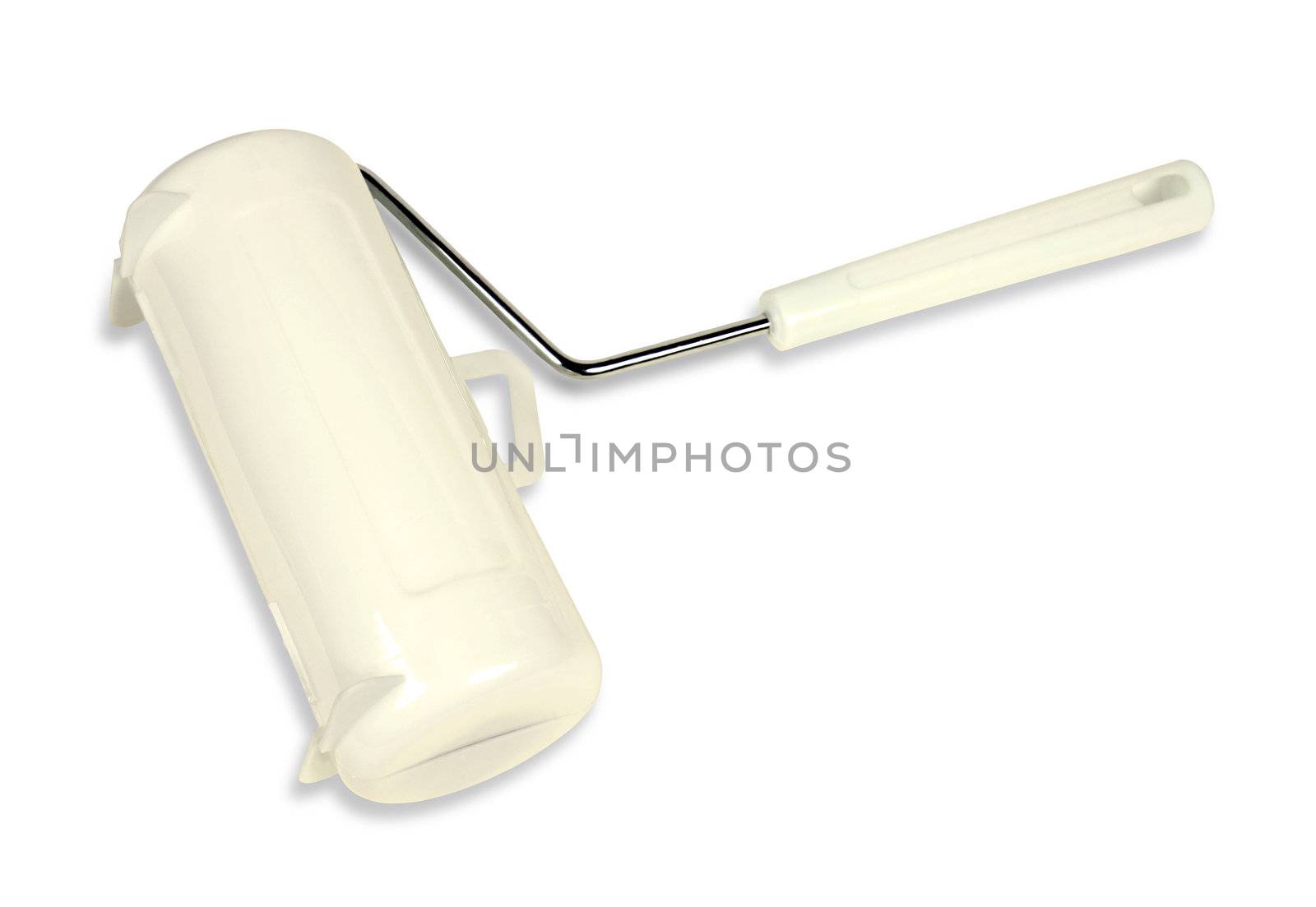 roller for a paint  isolated on white with clipping path