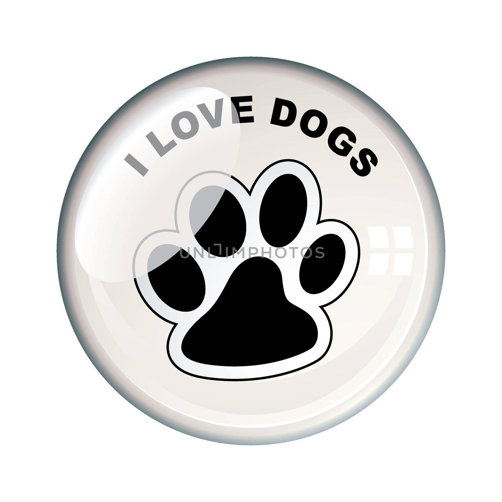 I love dogs badge by nicemonkey